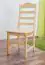 Chair solid, natural pine wood Junco 245- Dimensions 102 x 45 x 54 cm