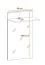 Wall shelf with mirror Ringerike 12, color: anthracite - Dimensions: 107 x 60 x 28 cm (H x W x D)