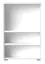 Shoe cabinet Garim 50, Colour: White high gloss - Measurements: 117 x 76 x 35 cm (H x W x D)