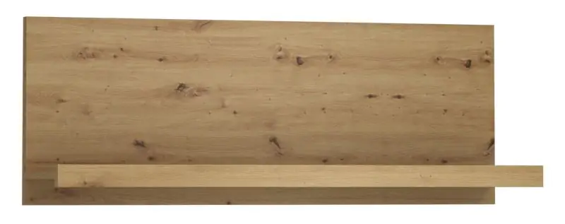 Vanimo 01 suspended rack / wall shelf, colour: oak - Measurements: 52 x 140 x 38 cm (H x W x D)