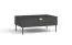Coffee Table with Soft-Close | Amfipoli 03 | Black Wood Look | Metal Legs & Handles | 41.5 x 100 x 66 cm