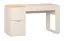 Beige Desk with Two Drawers | Oak Handles | Soft-Close | Organizer Included | 142 x 63.5 x 79 cm | Office