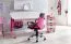 Children's and youth desk chair Apolo 93, color: pink / black, with durable mesh cover