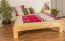 Futon bed / solid wood bed solid pine natural A10, incl. slatted frame - dimensions 140 x 200 cm