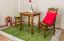 Solid Pine Table | Oak Color | 70 x 70 cm | Rectangular | Sturdy & Modern | Easy Assembly