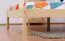 Children's Bed | Solid Pine Wood | Natural Finish | 140 x 200 cm | Includes Slatted Frame