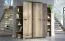 Hinged door cabinet / Wardrobe Sichling 17, frame right, Colour: Oak Brown - Measurements: 193 x 50 x 58 cm (H x W x D)