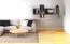 Sprimont 11 Wall Shelf, Color: Gray / Oak - Dimensions: 55 x 110 x 29 cm (H x W x D)
