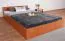 Single Bed or Guest Bed Corrientes 18 | Slatted Frame Included | Alder Finish | 140 x 200 cm