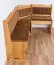 Corner bench solid pine wood color Oak Junco 244 - Dimensions: 85 x 111 x 151.50 cm (H x W x D)