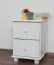 Night dresser pine solid wood painted white 009 - Dimensions 55 x 42 x 42 cm (H x W x D)