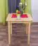 Dining Table 002, solid pine wood, clearly varnished - H75 x W70 x D70 cm 