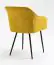 Chair Maridi 251, Colour: Yellow - Measurements: 81 x 57 x 61 cm (H x W x D)