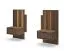 Bedside cabinets | set of 2 | Dunin oak | 2 drawers | incl. LED lighting | 50 x 40 x 102 cm | bedside cabinets | soft-close function