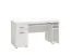 Delare 02 Desk with Storage Space for PC | White | Keyboard Tray | 75.5 x 145 x 65.5 cm | One Drawer | Four Compartments