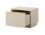 Modern Bedside Cabinet Finghall 14 | Beige | 1 Drawer | Soft-Close | Wall-Mountable | 42 x 53.6 x 39 cm | ABS Edge Protection