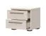 Bedside Chest Neiafu 98 | Cashmere Color | 2 Drawers | Soft-Close | Adjustable Feet | 43 x 45 x 40 cm