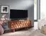 TV Cabinet Lowboard Sheesham Semi-Solid | 3D Door Front | 92 x 35 x 44 cm | Modern Design | 50 kg Capacity