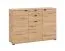 Modern Chest of Drawers with 3 Doors | Artisan Oak Finish | 2 Drawers | 8 Compartments | 95 x 135 x 40 cm