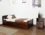 Children’s Bed / Youth Bed Easy Premium Line K1/2n | 2 Drawers & Cover Panels | 90 x 200 cm | Solid Beech Wood Dark Brown