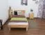 Youth bed Wooden Nature 01, heartwood beech, oiled, solid - 100 x 200 cm