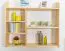 Hanging Wall Shelf Solid Pine | Natural Finish | 6 Spacious Shelves | 90 x 100 x 20 cm | Model 017