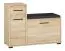 Bench with Storage | Shoe Cabinet Vacaville 06 | Sonoma Oak Light | 68 x 90 x 34 cm | 2 Doors | 1 Drawer | 4 Compartments