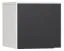 Wardrobe Top Attachment for Single Door | Vacas 12 | White/Black | 45 x 47 x 57 cm | Soft Touch Finish