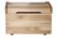 Blanket Box 004, solid pine wood, clearly varnished – 47H x 43W x 67D cm 
