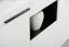 Modern Sideboard / Chest of Drawers Idos 02 | 3 Doors, 1 Drawer, 8 Compartments | White High Gloss / Black | 96.5 x 173 x 41.5 cm
