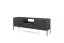 Worthing 42 TV Cabinet | Black & Gold | 1 Drawer | 2 Doors | 3 Compartments | 56 x 154 x 39 cm