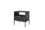 Bedside Chest of Drawers Worthing 44 | Black/Gold | 56 x 54 x 39 cm | Modern Luxury Storage