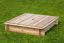 Sandbox Arenero square pine wood with lid to cover, Measurements: 120 x 120 x 24 cm (W x D x H)