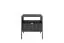 Bedside Chest of Drawers Worthing 44 | Black/Gold | 56 x 54 x 39 cm | Modern Luxury Storage
