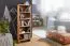 CD Shelf for Approx. 100 CDs | Sheesham Finish | Unique Wood Grain | 90 x 30 x 17 cm | 5 Compartments | Solid Acacia