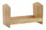 Baby Crib Mille 03 | Oak Finish | 70 x 140 cm Lying Surface | ABS Edge Protection | Simple Nursery Design | Slatted Frame Included