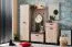 Entrance Hall Wardrobe with Five Hooks | Oak Grey | One Shelf | ABS Edges | 137 x 67 x 19.5 cm | Vracar 08