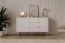 Chest of Drawers | modern | 3 drawers | 2 compartments | white | high-quality material | Dimensions: 81 x 138 x 38 cm | Handles & legs: metal | for the living room