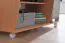 Apolo 193 Computer Desk on Castors | Beech Color | 90 x 48 x 94 cm | Keyboard Drawer | Mobile & Space-Saving