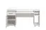 Delare 02 Desk with Storage Space for PC | White | Keyboard Tray | 75.5 x 145 x 65.5 cm | One Drawer | Four Compartments