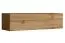 Set of 2 TV Base Units with Push-to-Open | Balestrand 350 | Black/Oak Wotan | 110 x 130 x 30 cm | Wall Shelf Included