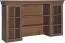 Display case attachment for chest of drawers Sentis, Colour: Dark Brown - 97 x 168 x 40 cm (H x W x D)