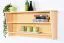 Wall shelf solid, natural pine wood Junco 338 - Dimensions 48 x 100 x 24 cm
