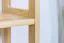 Low 3-Tier Shelving Unit Junco 57A, solid pine, clearly varnished - H86 x W80 x D30 cm
