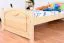 Children's bed / Youth bed 82B, solid pine wood, clear finish - 90 x 200 cm