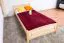 Children's bed / Youth bed 80C, solid pine wood, clearly varnished, incl. slatted bed frame - 100 x 200 cm