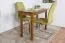 Solid Pine Wood Table Junco 226C | Rustic Oak Look | 100 x 50 cm | Modern Angular Design