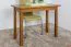 Solid Pine Wood Table Junco 226C | Rustic Oak Look | 100 x 50 cm | Modern Angular Design