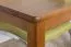 Solid Pine Wood Table Junco 226C | Rustic Oak Look | 100 x 50 cm | Modern Angular Design