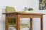 Solid Pine Wood Table Junco 226C | Rustic Oak Look | 100 x 50 cm | Modern Angular Design